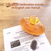 VESS Honey Shampoo Brush H-600-with Comb Honey and Royal Jelly Blended-For Daily Scalp Care- Women and Men-Made in Japan view 3