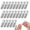 Individually Wrapped Nail Clippers Stainless Steel Fingernail Clippers Bulk, Sturdy Toenail Clippers Thick Nail Tip Cutter Trimmer for Homeless/Men and Women/Hotel 6.8cm X 1.2cm (Set of 50) view 1