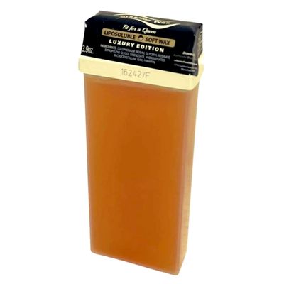 Authentic Brazilian Wax by Andreia Roll on Soft Wax for Hair Removal - Depilatory Wax Roller for Whole Body - For All Skin Types - Refillable & Ready to Use Wax Applicator Roller 3.9 oz. (110ml)