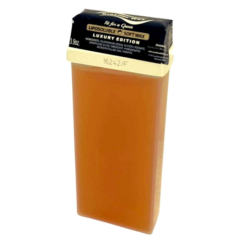Authentic Brazilian Wax by Andreia Roll on Soft Wax for Hair Removal - Depilatory Wax Roller for Whole Body - For All Skin Types - Refillable & Ready to Use Wax Applicator Roller 3.9 oz. (110ml)