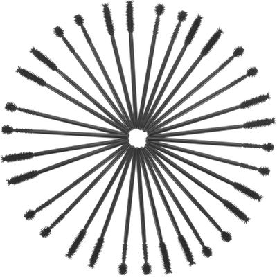 FRCOLOR 100pcs Disposable Eyelash Wands for Makeup Portable Eyelash and Eyebrow Brushes for Fashion Lightweight and Convenient for Go Applications