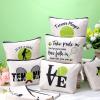 18 Pieces Tennis Player Gift Makeup Bag Christmas Inspirational Cosmetic Bags Tennis Zipper Cosmetic Bags Travel Pouches for Coach Friend Women Girl Sister Daughter Gift, 9.8 x 7.5 inches view 2