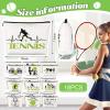 18 Pieces Tennis Player Gift Makeup Bag Christmas Inspirational Cosmetic Bags Tennis Zipper Cosmetic Bags Travel Pouches for Coach Friend Women Girl Sister Daughter Gift, 9.8 x 7.5 inches view 3