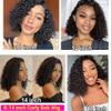13x4 Short Bob Curly Lace Front Human Hair Wigs HD Transparent Lace Deep Wave for Black Women Brazilian Remy Hair Pre Plucked 150% Density 24Inch view 4
