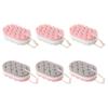 FRCOLOR 6pcs Bath Scrubber Sponges for Adults Dual-Sided Exfoliating Shower Sponges for and Rich Production The Bathroom view 1