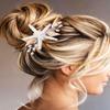 Brishow Starfish Hair Clip with Pearls and Seashells, Beach Wedding Hair Accessory for Women view 1