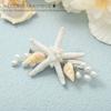Brishow Starfish Hair Clip with Pearls and Seashells, Beach Wedding Hair Accessory for Women view 2
