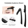 Newbealer 3 in 1 Eyebrow Kit, Grooming Set, Trimmers Set for Women and Men, Including Brow Razors Trimmer, Eyebrow Scissors, Slant Tweezer (Black) view 2