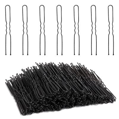 Tbestmax 300 Hair Bun Bobby Pins U Shaped Pin Hair Grips to Clip Ballet Hair Net for Women 7 CM/2.8 Inch Black