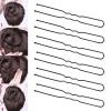 Tbestmax 300 Hair Bun Bobby Pins U Shaped Pin Hair Grips to Clip Ballet Hair Net for Women 7 CM/2.8 Inch Black view 2