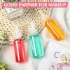 Eccliy 60 Pieces 2 oz 60 ml Plastic Bottles Applicator with Twist Top Cap Pet Refillable Plastic Empty Applicator Bottle for Hair with Clear Twist Top Cap for Hair Oils and Liquids view 4