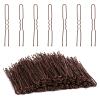 Tbestmax 300 Hair Bun Bobby Pins U Shaped Pin Hair Grips to Clip Ballet Hair Net for Women 7 CM/2.8 Inch Brown view 1