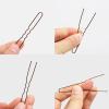 Tbestmax 300 Hair Bun Bobby Pins U Shaped Pin Hair Grips to Clip Ballet Hair Net for Women 7 CM/2.8 Inch Brown view 2