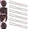 Tbestmax 300 Hair Bun Bobby Pins U Shaped Pin Hair Grips to Clip Ballet Hair Net for Women 7 CM/2.8 Inch Brown view 3