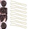 Tbestmax 300 Hair Bun Bobby Pins U Shaped Pin Hair Grips to Clip Ballet Hair Net for Women 5 CM/2 Inch Gold view 2