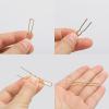 Tbestmax 300 Hair Bun Bobby Pins U Shaped Pin Hair Grips to Clip Ballet Hair Net for Women 5 CM/2 Inch Gold view 4