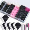 Disposable Makeup Accessories with Makeup Applicators Triangle Makeup Puffs, Mascara wands, Disposable Lip Applicators, liner Brushes Makeup Tools for Makeup Artist Supplies view 1