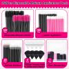 Disposable Makeup Accessories with Makeup Applicators Triangle Makeup Puffs, Mascara wands, Disposable Lip Applicators, liner Brushes Makeup Tools for Makeup Artist Supplies view 3