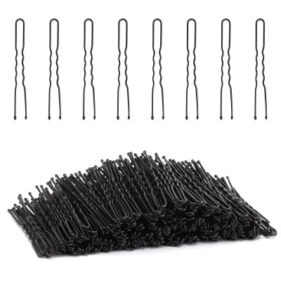 Tbestmax 300 Hair Bun Bobby Pins U Shaped Pin Hair Grips to Clip Ballet Hair Net for Women Girls 5 CM/2 Inch Black