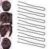 Tbestmax 300 Hair Bun Bobby Pins U Shaped Pin Hair Grips to Clip Ballet Hair Net for Women Girls 5 CM/2 Inch Black view 2