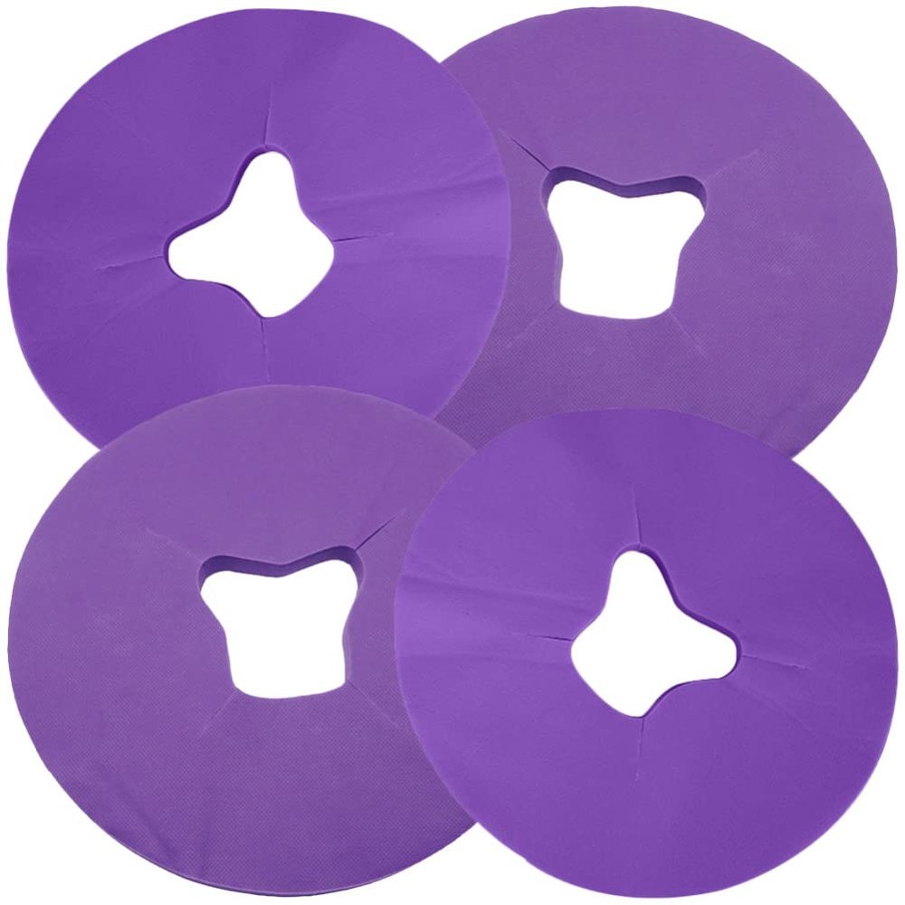FOMIYES 100pcs Disposable Headrest Covers for Salon and Spa Non-stick Face Cushion Covers for Beauty Treatments and Massage Tables Design