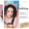 Acenail It's My Birthday Headband Birthdays Sash Rhinestone Birthday Hair Accessories for Women (B-Gold) view 4