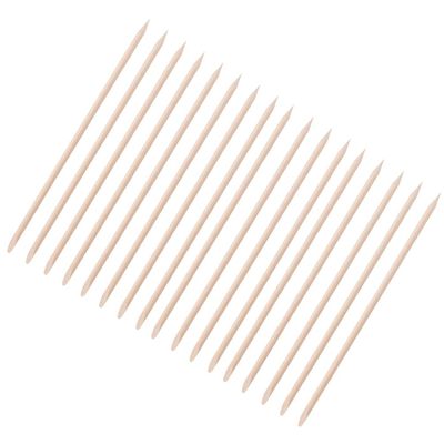 FRCOLOR Manicure Orange Wooden Stick Set Nail Art Tools Cuticle Cleaning Stick for Home Use