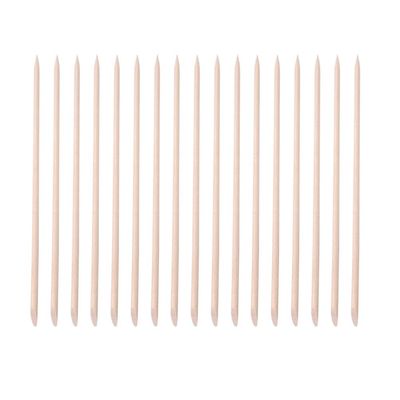 FRCOLOR 200pcs Double-end Manicure Wooden Sticks Cuticle for Nail Care for Home and Salon Use Lightweight and Convenient Wooden Tools for Polishing and Cleaning