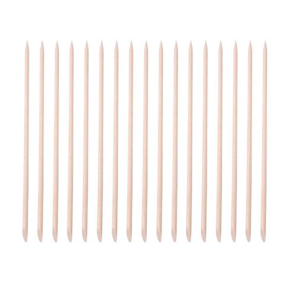 FRCOLOR 200pcs Double-end Manicure Wooden Sticks Cuticle for Nail Care for Home and Salon Use Lightweight and Convenient Wooden Tools for Polishing and Cleaning
