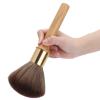 Hairdressing Brush, Broken Hair Sweep Brush Neck Face Duster Professional Salon Barber Hairdressing Brush (Wood) view 1