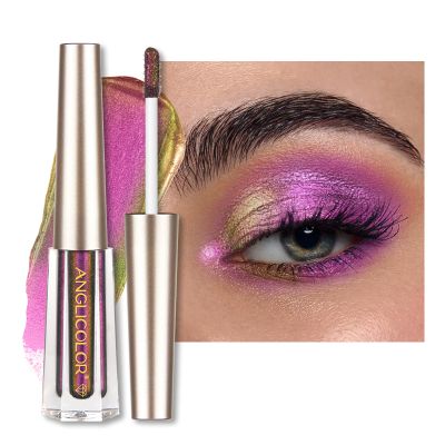 Anglicolor 3 colours Chameleon Eyeshadow Liquid Makeup Set,Metallic Changing Liquid Eyeshadow No Creasing Long-lasting Holographic Glitter Multichrome Eyeshadows