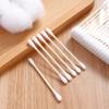 HATAP 400 swabs, Wooden Ear swabs, Environmentally Friendly Double-Ended swabs for Makeup, Daily Cleaning, pet Care,Cotton Swab Bulk view 2