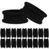 Black Hair Ties for Women Girls, Big Hair Scrunchies Elastics Bands Elastic Hair Tie Ropes Ponytail Holders for Thick Heavy Long or Curly Hair 20 PCS view 1