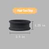 Black Hair Ties for Women Girls, Big Hair Scrunchies Elastics Bands Elastic Hair Tie Ropes Ponytail Holders for Thick Heavy Long or Curly Hair 20 PCS view 3