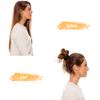 Black Hair Ties for Women Girls, Big Hair Scrunchies Elastics Bands Elastic Hair Tie Ropes Ponytail Holders for Thick Heavy Long or Curly Hair 20 PCS view 4