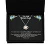 Love Knot Rose Gold Necklace Bonus Gigi Gift, Gigi Necklace, GIGI Gift, Gigi Birthday, Gift from Grandkids, Bonus Gigi, Bonus Grandma Gift, Step Gra view 1