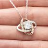 Love Knot Rose Gold Necklace Bonus Gigi Gift, Gigi Necklace, GIGI Gift, Gigi Birthday, Gift from Grandkids, Bonus Gigi, Bonus Grandma Gift, Step Gra view 2