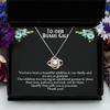 Love Knot Rose Gold Necklace Bonus Gigi Gift, Gigi Necklace, GIGI Gift, Gigi Birthday, Gift from Grandkids, Bonus Gigi, Bonus Grandma Gift, Step Gra view 3