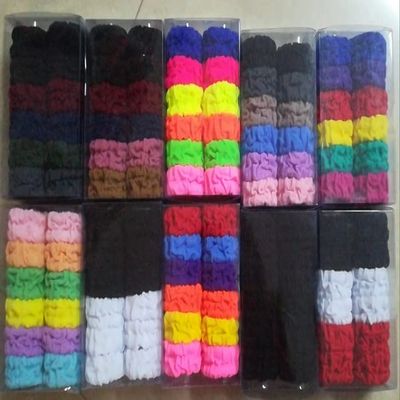 12 PCS Large Thick Hair Bands Seamless Cotton Hair Ties Ponytail Holders Headband for Thick Heavy and Curly Hair, Hair Ties for women GB-JX005