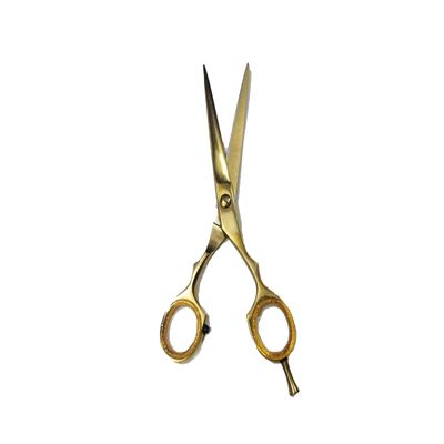 Golden Professional Barber Scissor/ Hair cutting or Hair texturizing scissor Stainless steel 1pcs