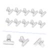 LALAFINA 20pcs Nail Extension Clips for Nail Art Multi-functional Plastic Clamps for Gel Building Curve Design for Salon Home Use view 2