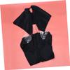 LALAFINA Salon Cape with Clear Window Hairdressing Apron for Men Women Lightweight and Durable Haircut Cloak for Home and Barber Shop Black view 2