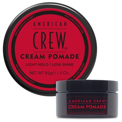 American Crew Men's Hair Cream Pomade, Like Styling Gel with Light Hold & Low Shine, Stocking Stuffer for Him, 3 oz