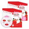 Puttisu Real Fruit Facial Mask Sheet for Kids, Children - Made with 100% Cotton, Moisturize, Sooths and Hydrates Skin (Strawberry- Pack of 14) view 1