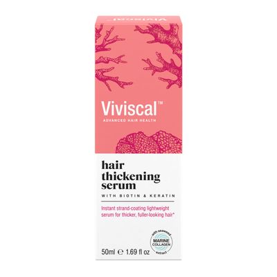 Viviscal Hair Thickening Serum, Instant Lightweight Hair Product, Leave-in Elixir for Thicker, Fuller Looking Hair, with Keratin & Biotin, 50ml (1.69 fl. oz.)