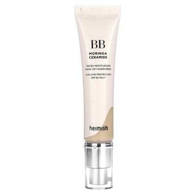 HEIMISH Moringa Ceramide BB Cream SPF 30 PA++ 23C Nude 2.05 oz / 58.11 g | Long-Lasting, Mosturizing, High Coverage BB Cream | Spot Cover, SPF Foundation, Sun Care, UV Shield, Blemish Cover