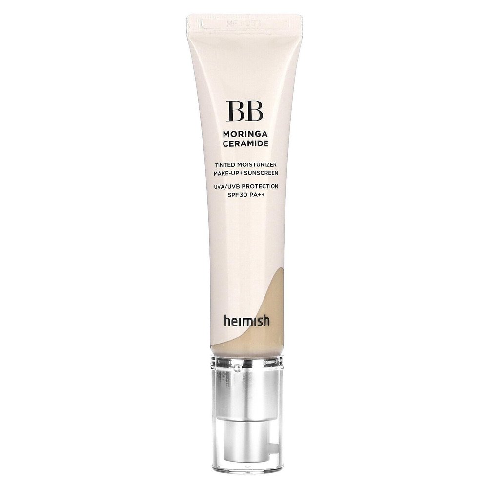 HEIMISH Moringa Ceramide BB Cream SPF 30 PA++ 23C Nude 2.05 oz / 58.11 g | Long-Lasting, Mosturizing, High Coverage BB Cream | Spot Cover, SPF Foundation, Sun Care, UV Shield, Blemish Cover