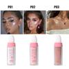 GL-Turelifes Polvo De Hadas Hightlighter Stick Puff Fairy Bomb Stick Glitter Loose Powder Highlight Contouring Powder Shimmer for Eyes, Face, Body Brighten Makeup(P03 wheat) view 3