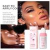 GL-Turelifes Hightlighter Stick Puff Fairy Stick Highlight Powder Glitter Loose Powder Brush Stick Contouring Powder Shimming Powder for Eyes, Face, Body Tiktok Makeup (P01 White) view 3