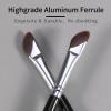 ENZO KEN Flat Angled Eyebrow Brush, Fine Angled Eyeliner Brush, Flat Eyebrow Brushes, Brow Brush, Winged Eyeliner Brushes - Black, 183B view 4